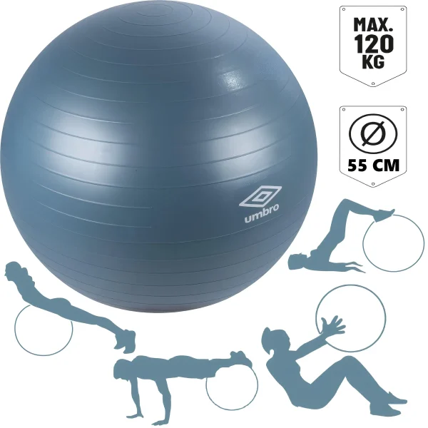 A fitness labda 55 cm-es verziója, paraméterei és az általa végezhető tornagyakorlatok