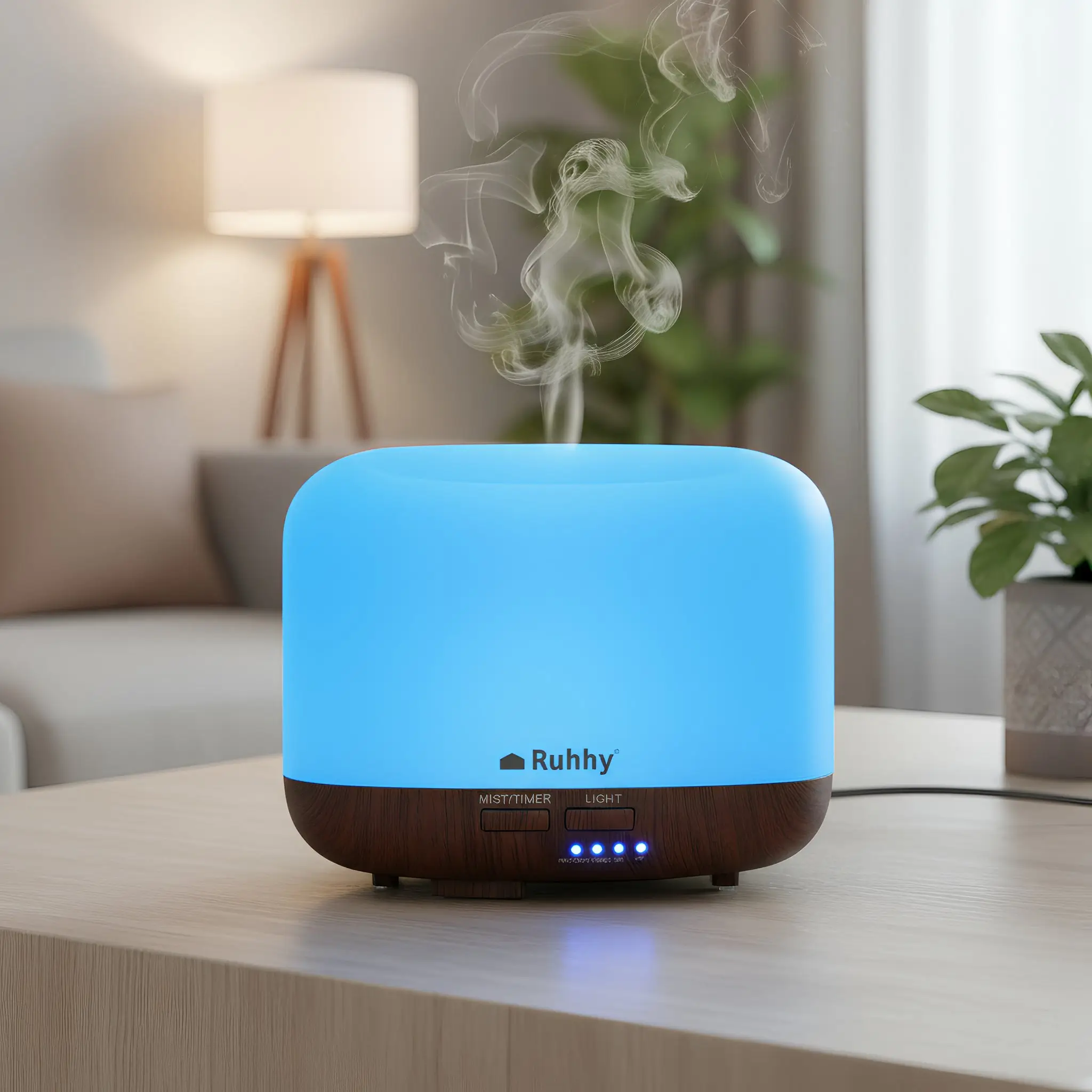 A Ruhhy aromaterápiás diffúzor fotója közelről