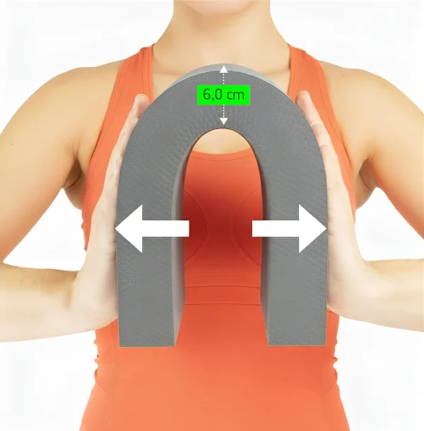 Az Umbro egyensúlypárna rugalmasságának és masszív felépítésének prezentálása