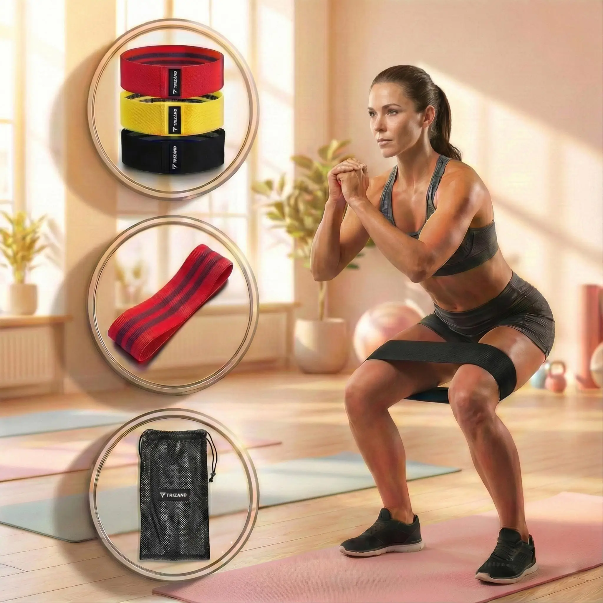 A Trizand edzőgumi alkalmazása és annak egyes részei