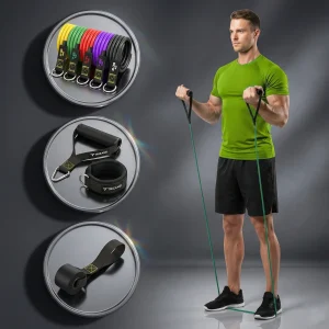 A Trizand fitness gumiszalag szett alkalmazása, és egyes részei