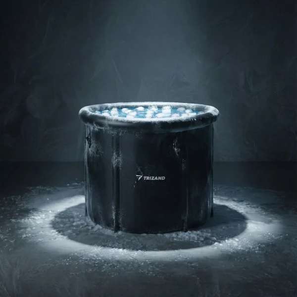 A Trizand merülő dézsa vízzel és jéggel feltöltve