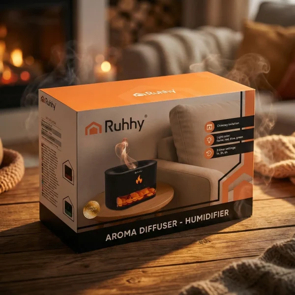 A Ruhhy aromaterápiás párologtató bontatlan csomagolásában
