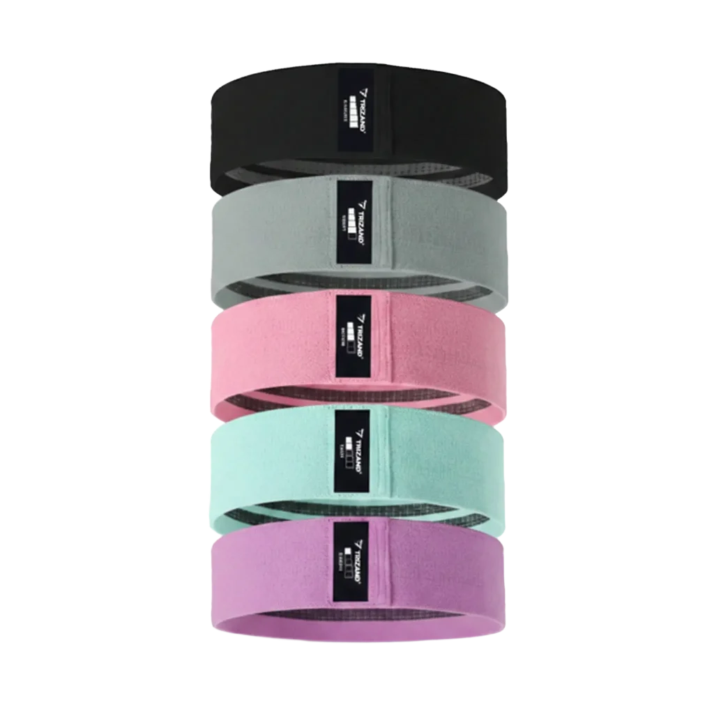 Az 5 db-os Trizand erősítő gumiszalag szett fotója háttér nélkül