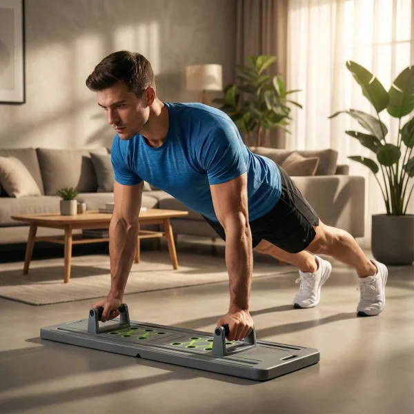 Fekvőtámasz-keretként is alkalmazható a pilates tábla