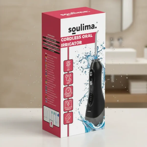 A Soulima szájzuhany eredeti dobozában