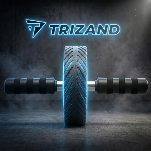 A hasizom kerék, profi, neonvilágítással, háttérben Trizand logóval