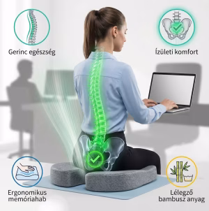Az ergonomikus ülőpárna használatának bemutatása és előnyös tulajdonságainak összefoglalása röviden