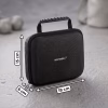 Az Isomedix mini masszázspisztoly elegáns, fekete hordtáskájának pontos méretei (18x15x6 cm)
